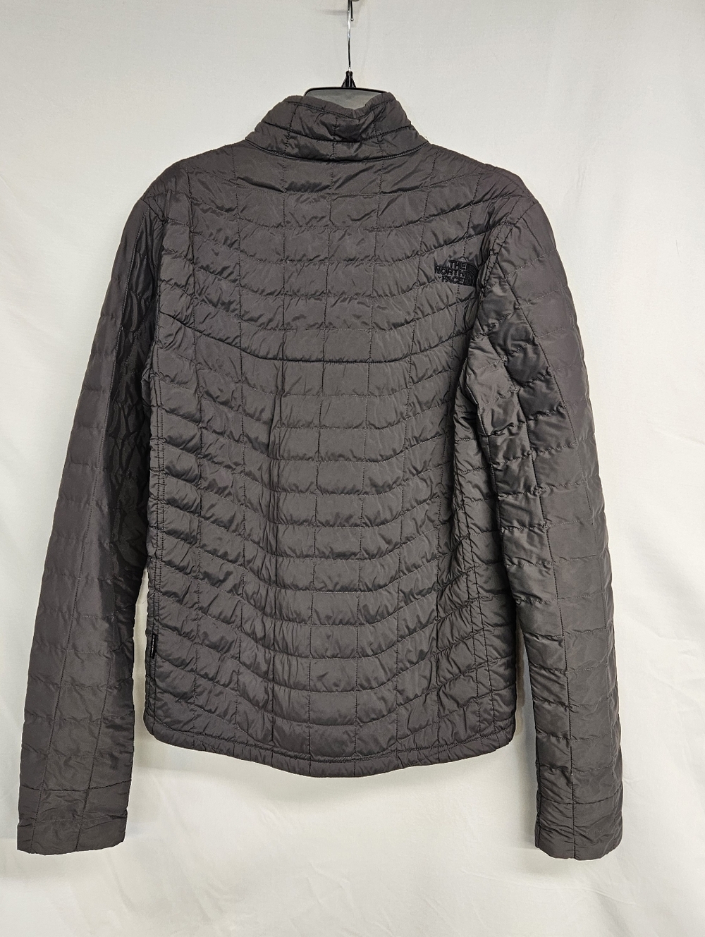 North Face Thermoball Jacket Mens Small Full Zip Quilted Puffer NF0A3JPO Black - Picture 2 of 10